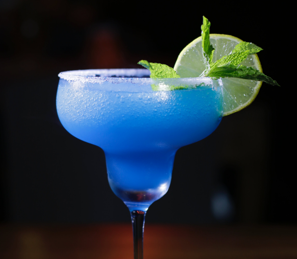 frozen blue cocktail